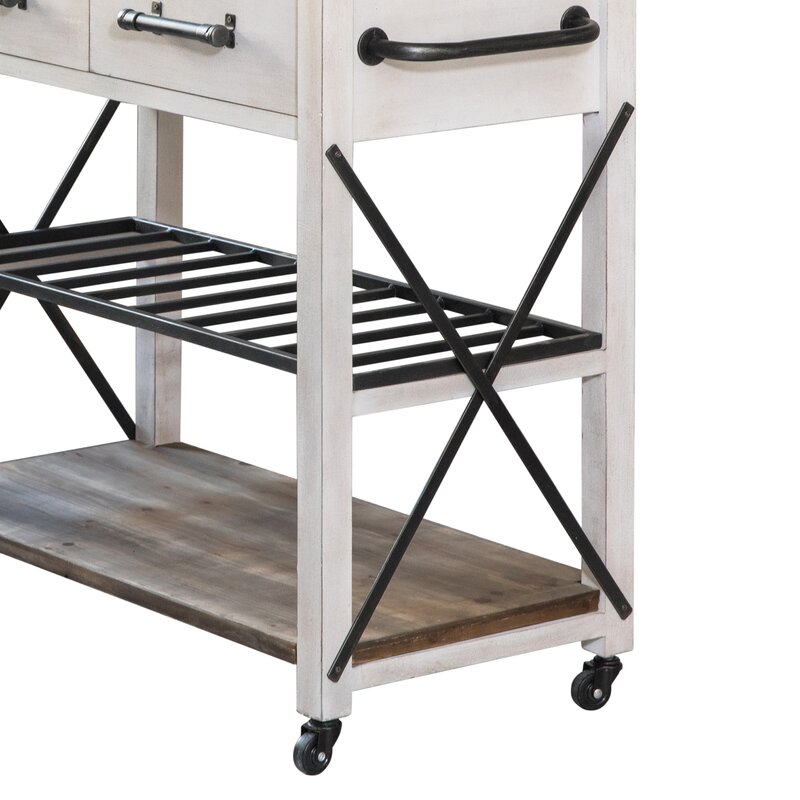 Kitchen Island Microwave Cart Stand Kitchen Trolley Bar Cart Rolling Coffee Cart Home Bakers