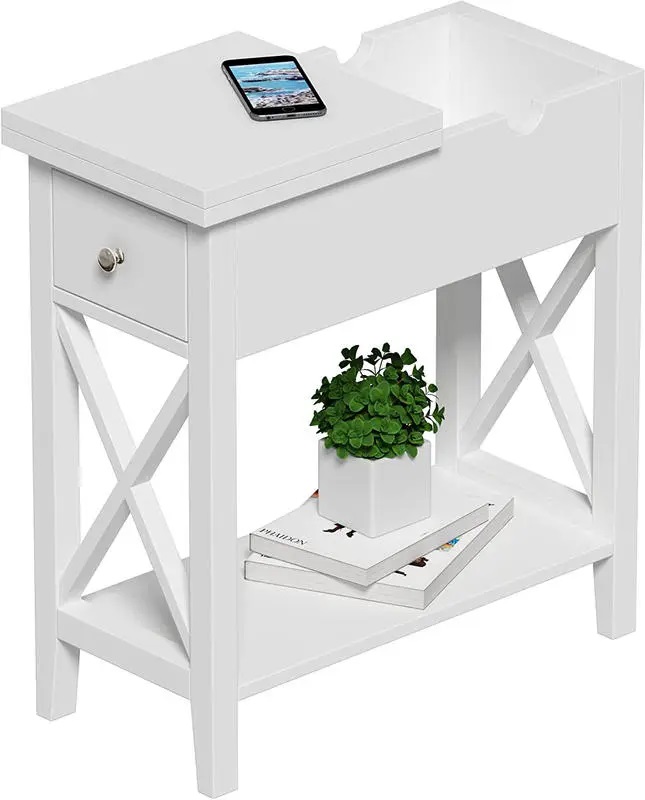 The Modern End Side Table with 3 Drawers