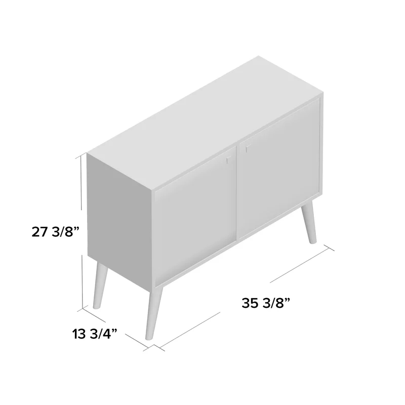 MID-Century Modern Funky Double End Table Sideboard for Living Room Use