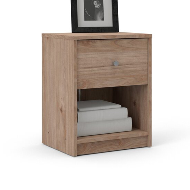 Modern Light Walnut Night Stand for Bedroom