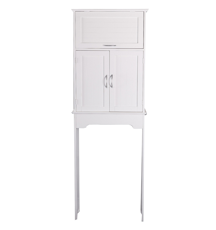 White Storage Modern Toilet Space Saver