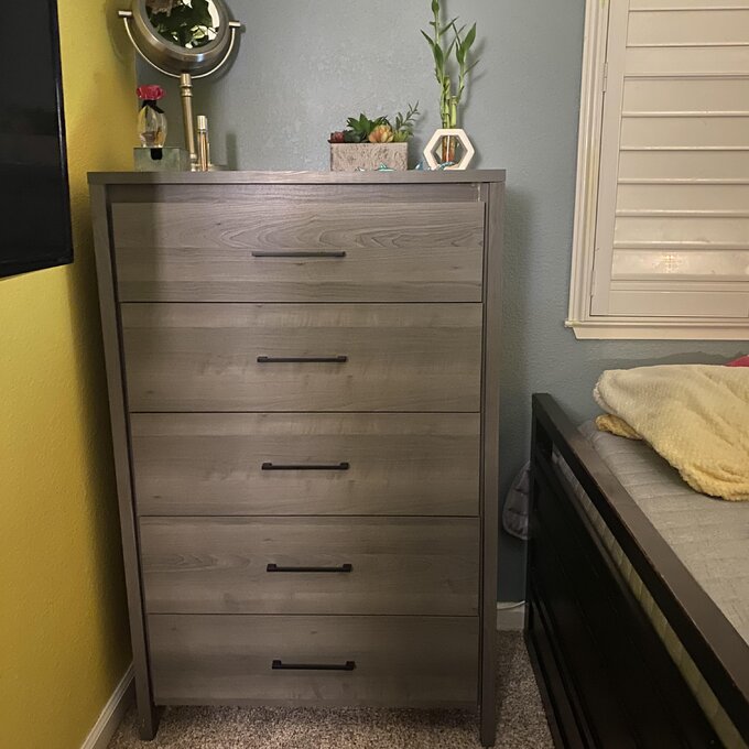 Antique grey drawer chest for home