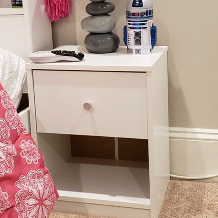 Modern Light Walnut Night Stand for Bedroom