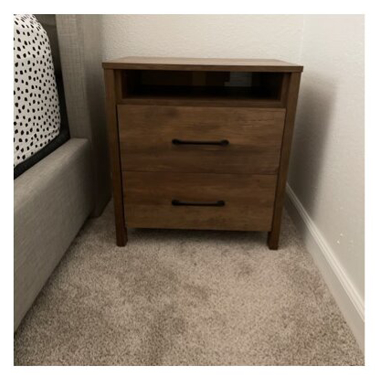 Modern Dark Walnut Home Night Stand