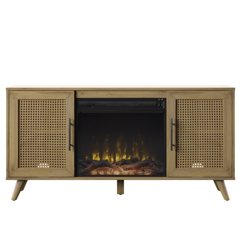  Living Room Furniture Wooden Table TV Table Luxury Modern TV Stand with Fireplace