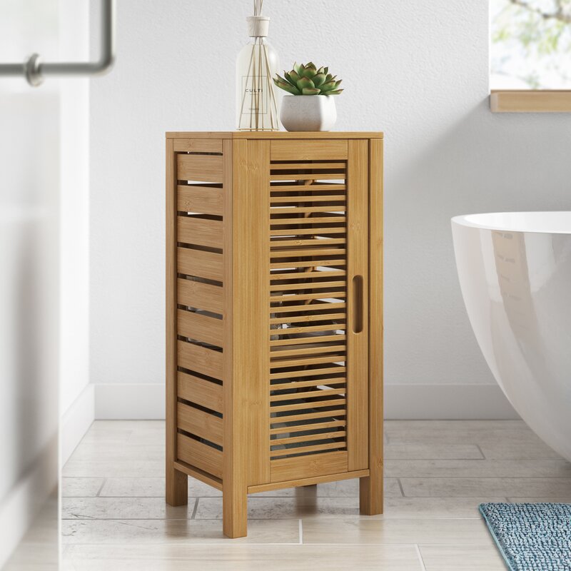 Customized Bamboo Bathroom Storage Cabinet 