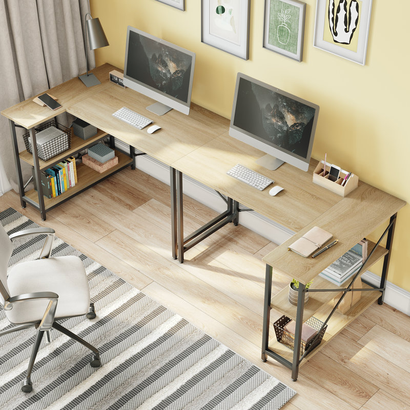 Small L-Shaped Design Office Furniture Wood Computer Desk