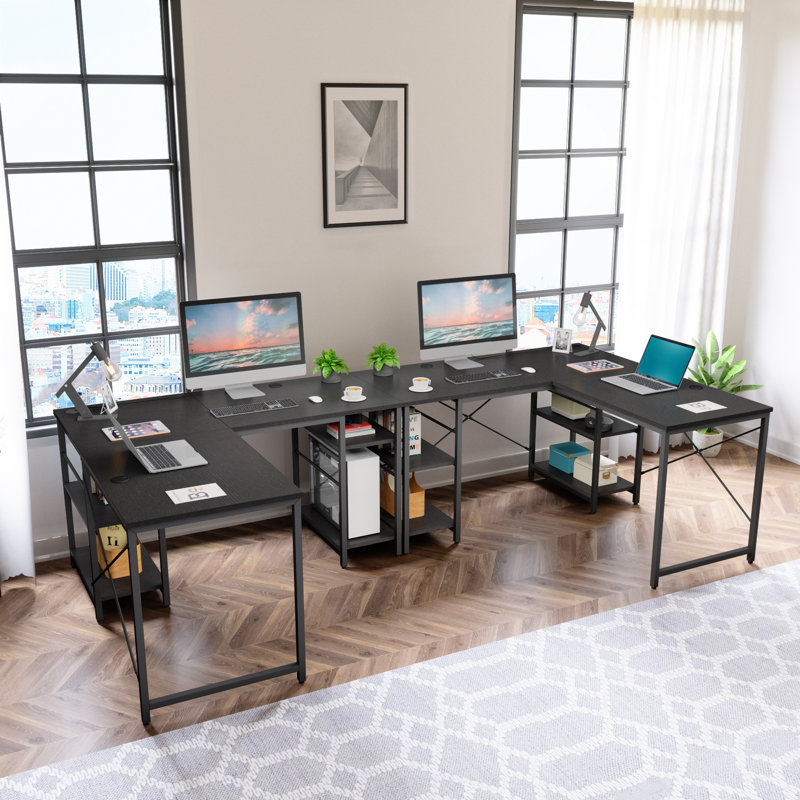 Office Furniture L-Shaped Simple Wooden Design Computer/Office Desk