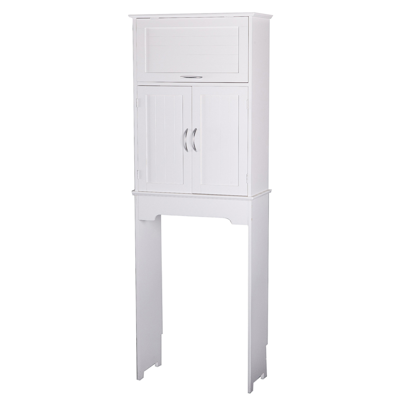 White Storage Modern Toilet Space Saver