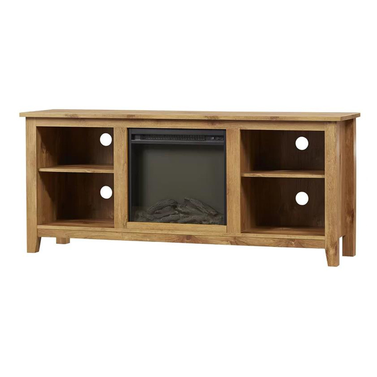 With Shelf Custom Color Tv Stand in Living Room
