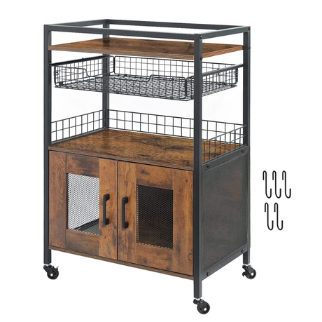 Kitchen Island Microwave Cart Stand Kitchen Trolley with Storage Cabinet Drawer Bar Cart Rolling Coffee Cart Home Bakers
