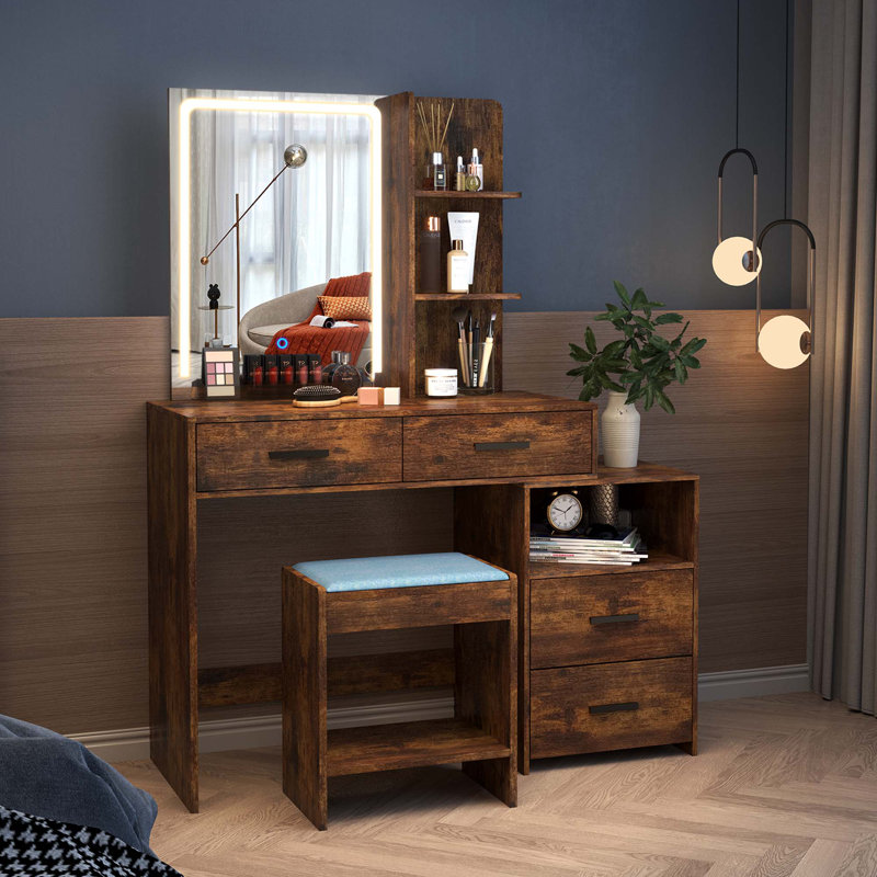 Large Rustic Vanity Table For Bathroom 