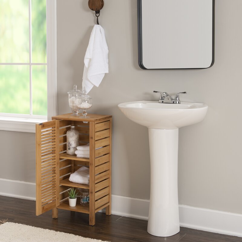 Customized Bamboo Bathroom Storage Cabinet 