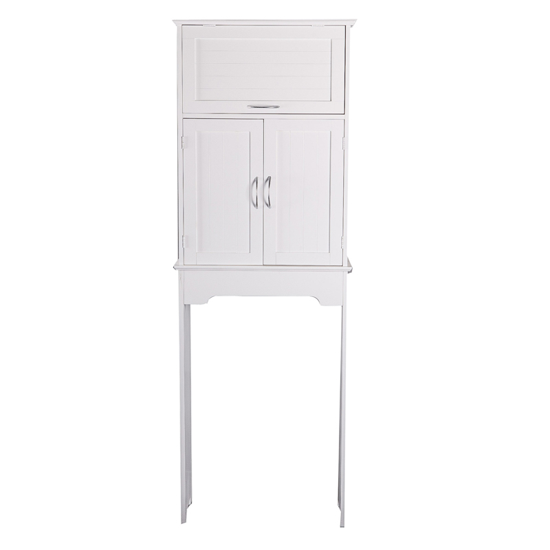 White Storage Modern Toilet Space Saver