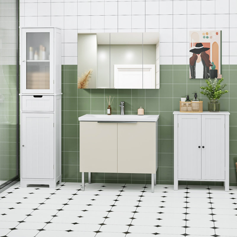 Free-standing Tall Bathroom Modern Cabinet