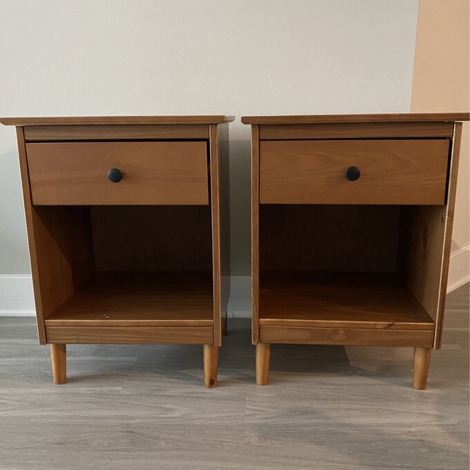 Girl Rustic Oak Living Room Night Stand