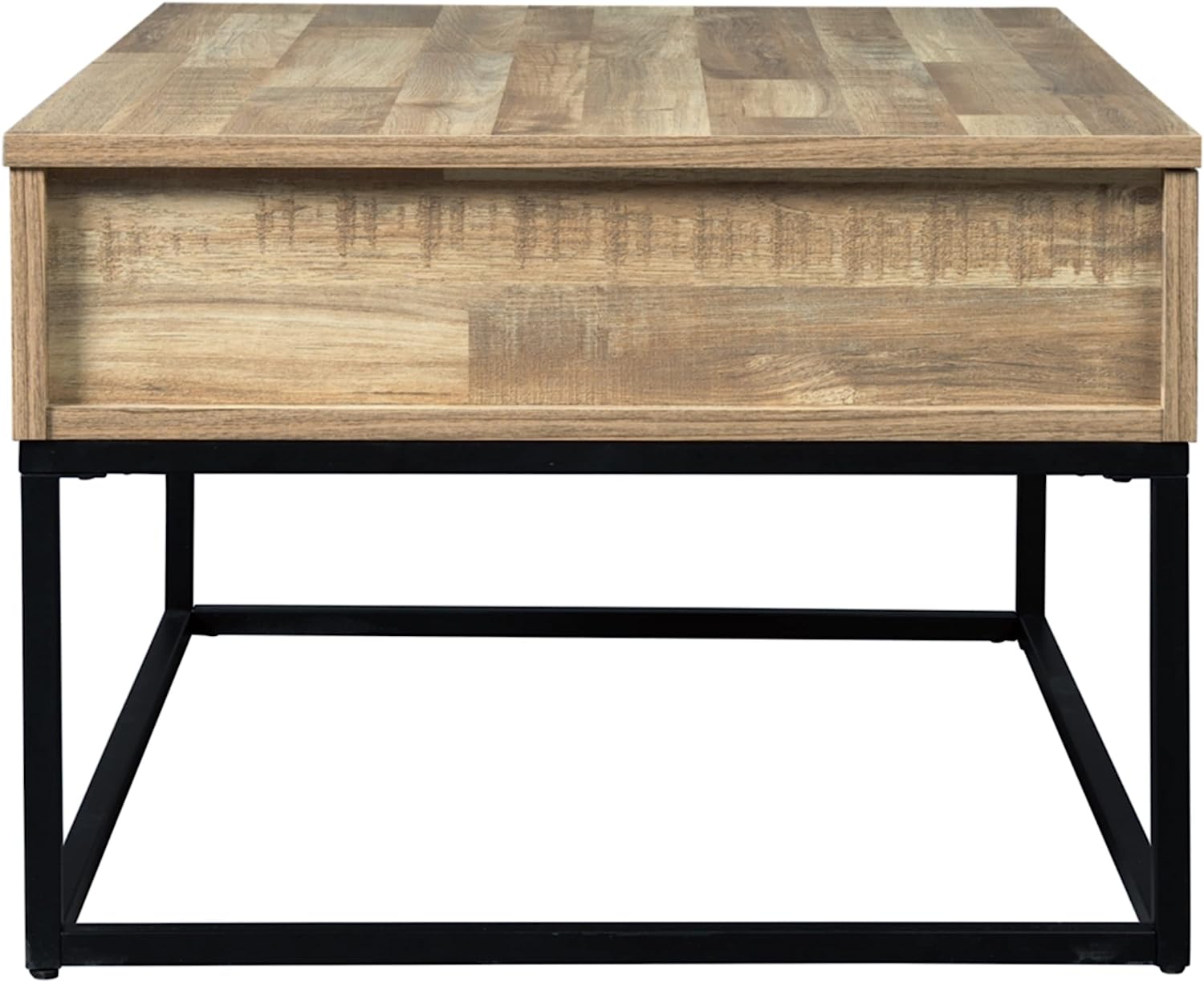 Signature Design by Ashley Gerdanet Rustic Rectangular Lift Top Coffee Table with Storage