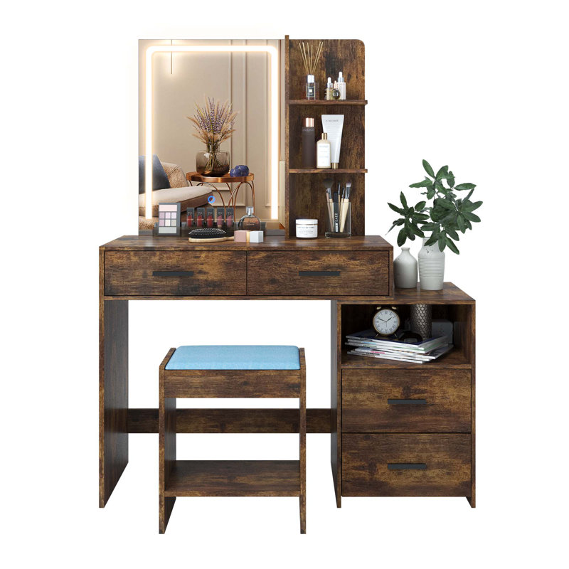 Large Rustic Vanity Table For Bathroom 