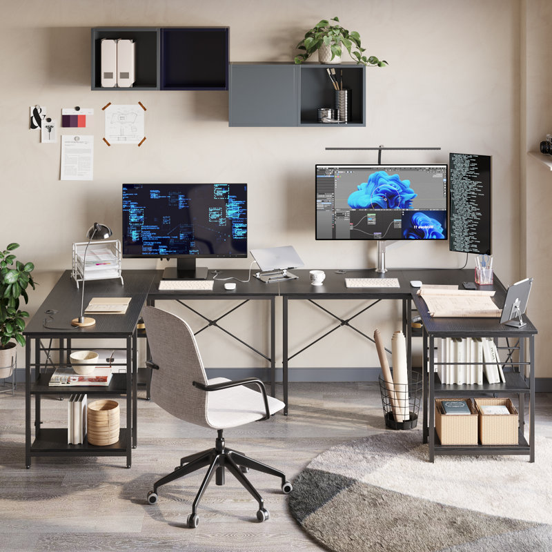 Office Furniture L-Shaped Simple Wooden Design Computer/Office Desk
