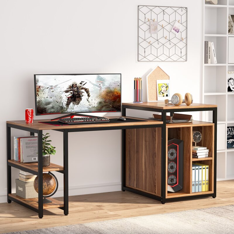 Hot Sale Cheap Wooden Multifunctional Office Computer Desk with Drawer Home PC Desk