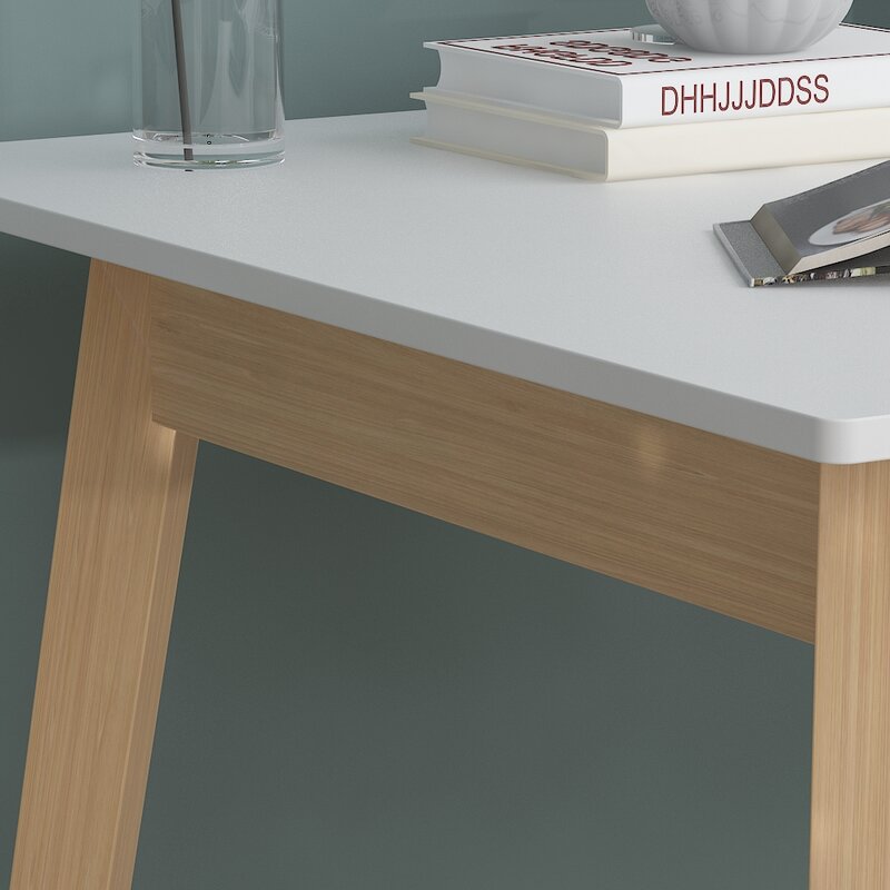 Home Computer Table Simple Desk Most Popular Desk Office PC Desk Steel Tube Modern Wooden School Furniture