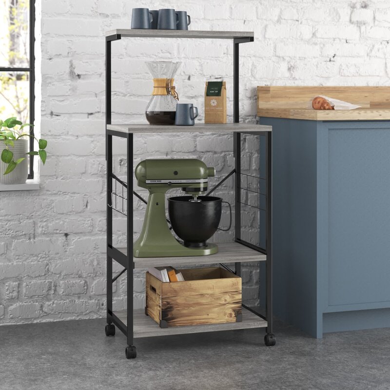 Utility Gray Commercial Kitchen Trolley