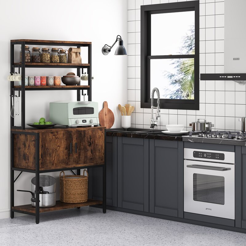 Wholesale Costom Design Kitchen Furniture Wood Baker Rack