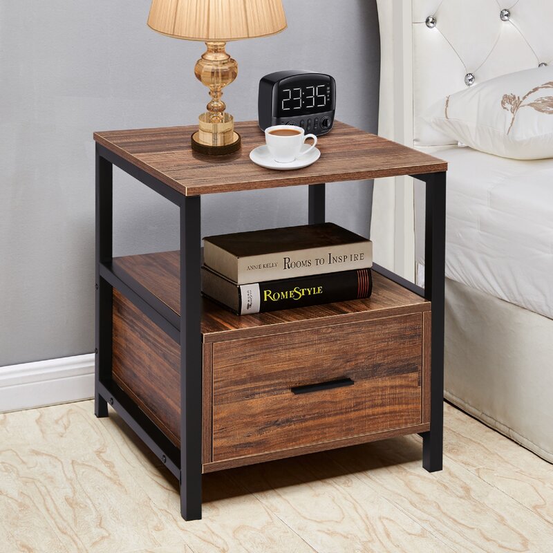 Iron Frame Custom Color Living Room Night Stand