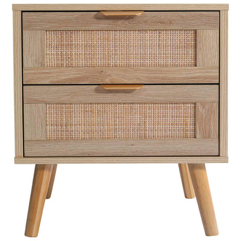 Rattan Yellow Home Night Stand