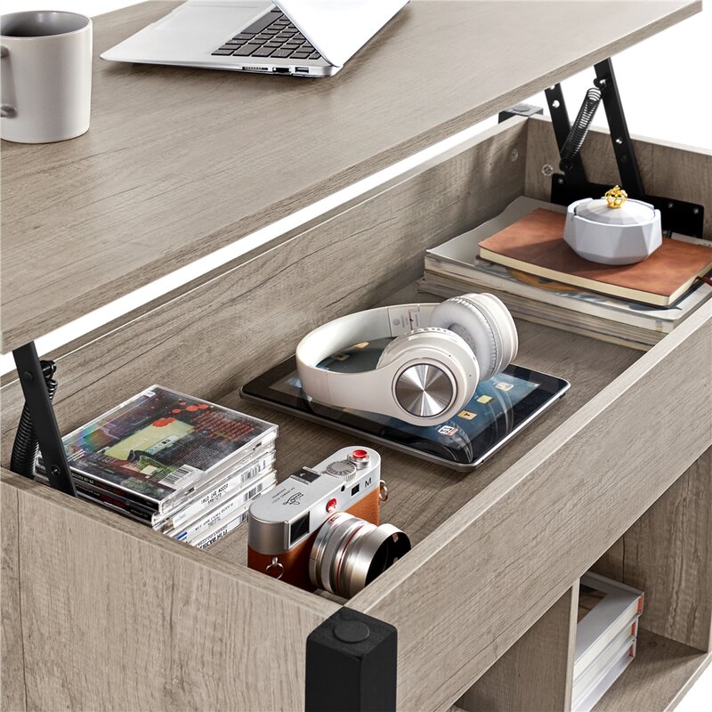 Modern Coffee Table Living Room Furniture with Storage Wooden Lift Top Coffee Table 
