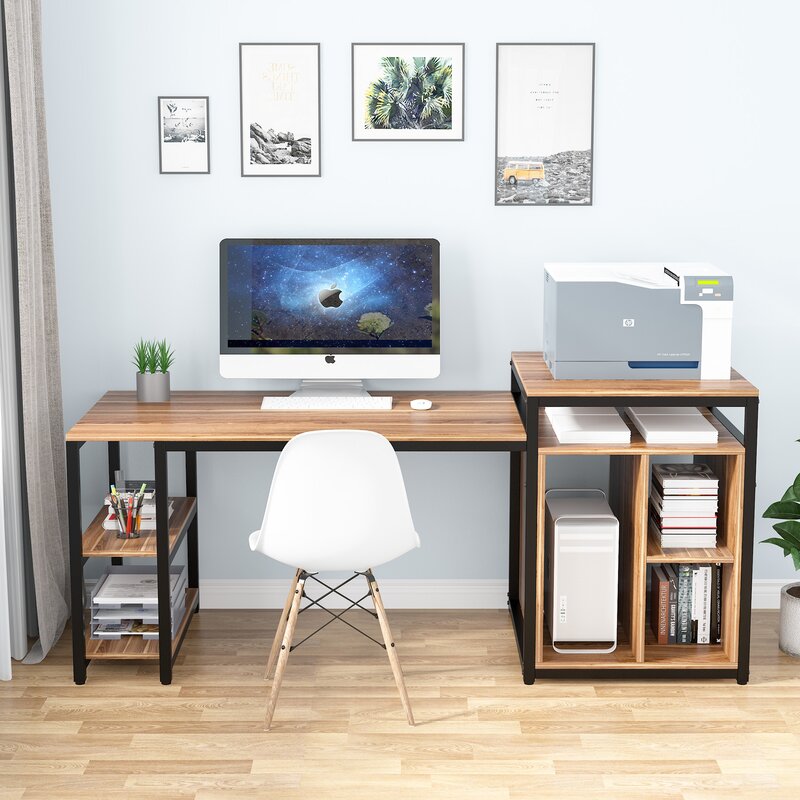 Hot Sale Cheap Wooden Multifunctional Office Computer Desk with Drawer Home PC Desk