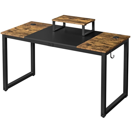 Simple Style Cheap Price Wood And Metal Computer Desk Home Office PC Laptop Work Study Corner Desk