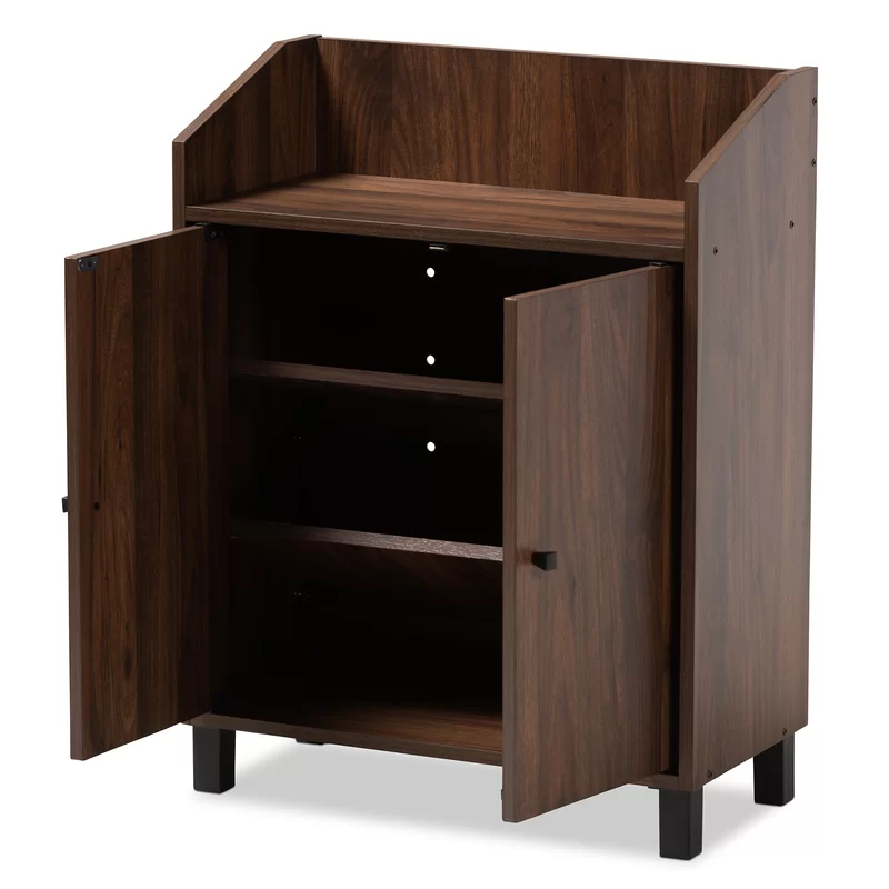 Dark Color entryway Simple Shoe Rack Cabinet