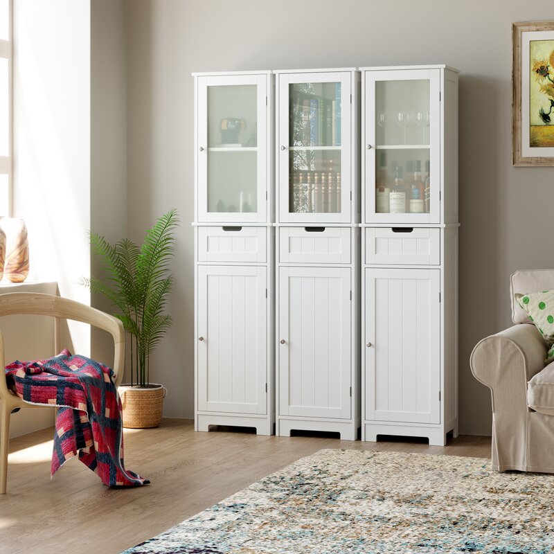 Free-standing Tall Bathroom Modern Cabinet