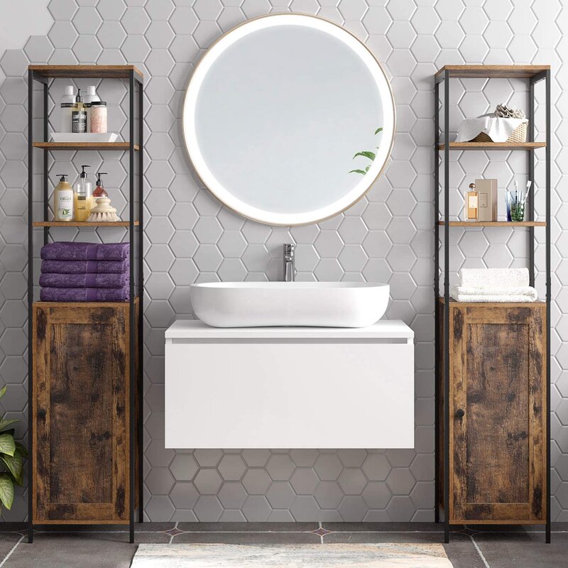 Industrial Narrow Classic Bathroom Cabinet