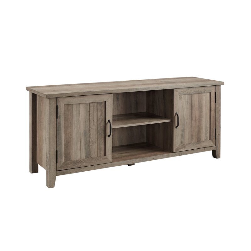 Adjustable Espresso Tv Stand in Living Room