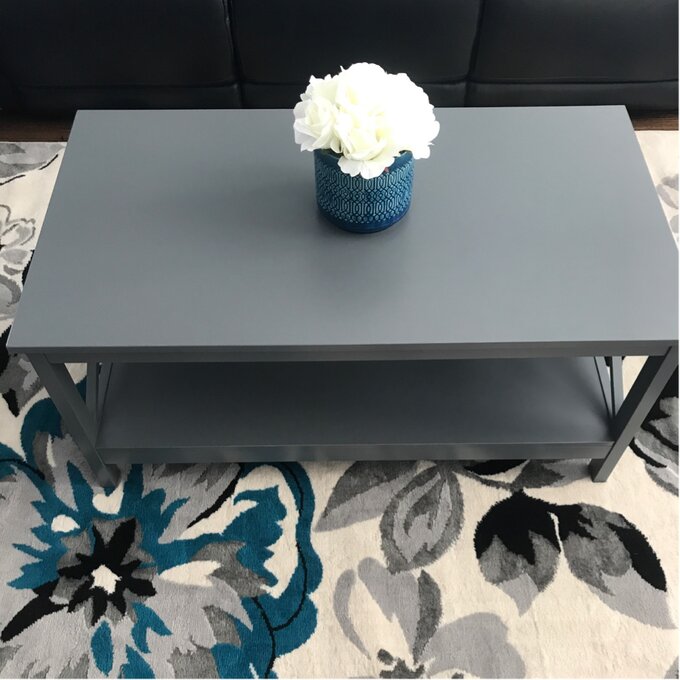 Wood White Painting Coffee Table