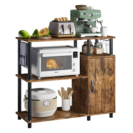 Kitchen Bakers Rack Cupboard Adjustable Microwave Oven Microwave Stand Shelf Rack