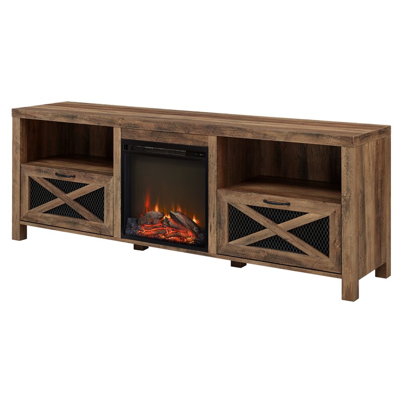 70 inch rustic tv stand in living room