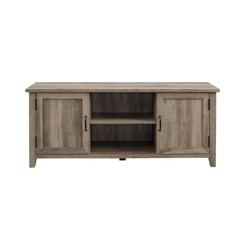 Adjustable Espresso Tv Stand in Living Room