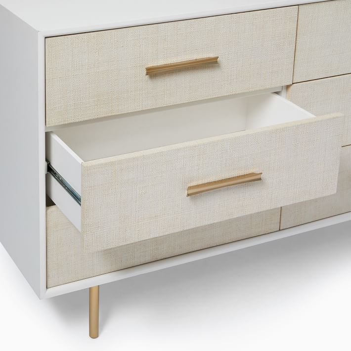 Wooden 6-Drawer Dresser for Living Room Bedroom