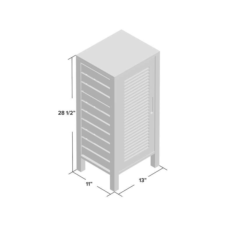 Solid Wood Freestanding Bathroom Cabinet