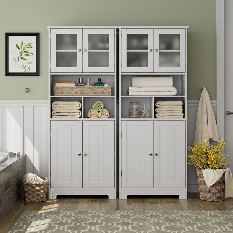 White Hotel Large Bathroom Cabinet 