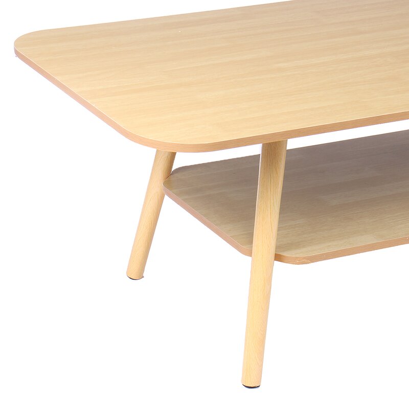 Simple Small Custom Wood Coffee Table for Living Room