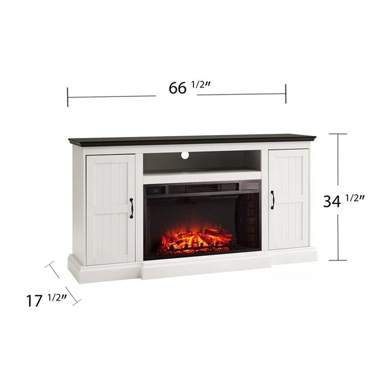 High White Oak Tv Stand in Living Room