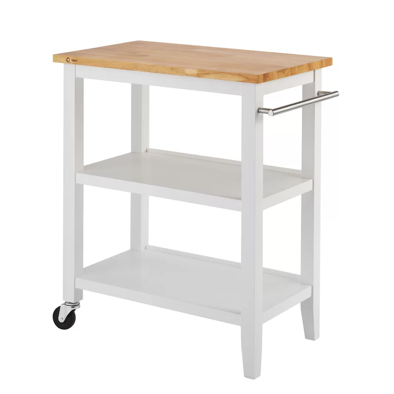 Small White Kitchen Trolley for Kitchen