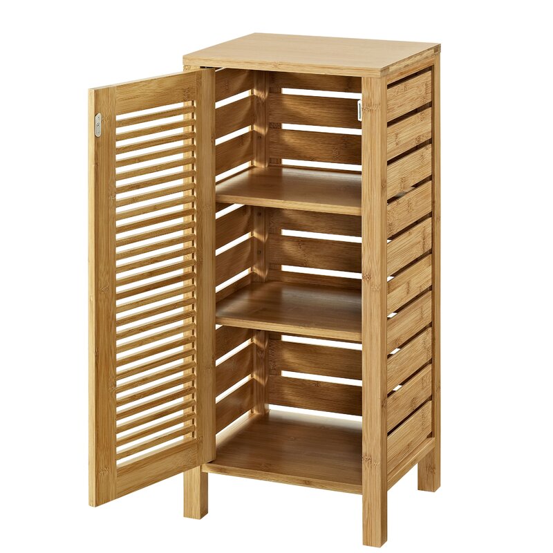 Customized Bamboo Bathroom Storage Cabinet 