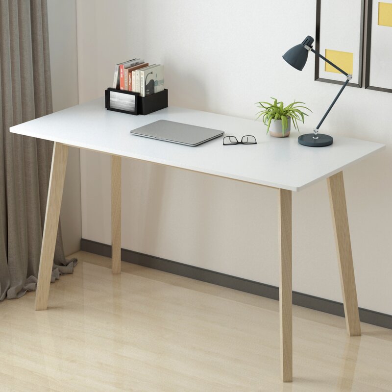 Home Computer Table Simple Desk Most Popular Desk Office PC Desk Steel Tube Modern Wooden School Furniture