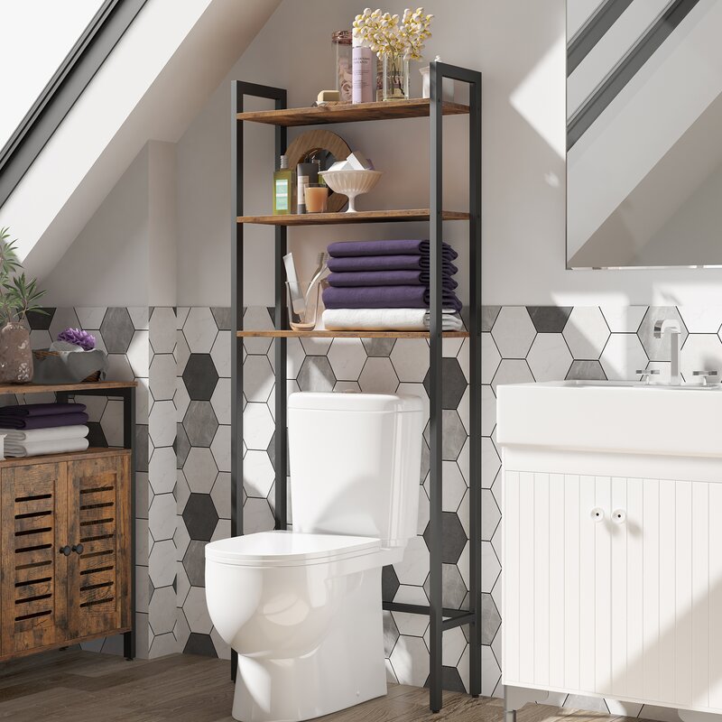 Industrial Narrow Bathroom Toilet Space Saver
