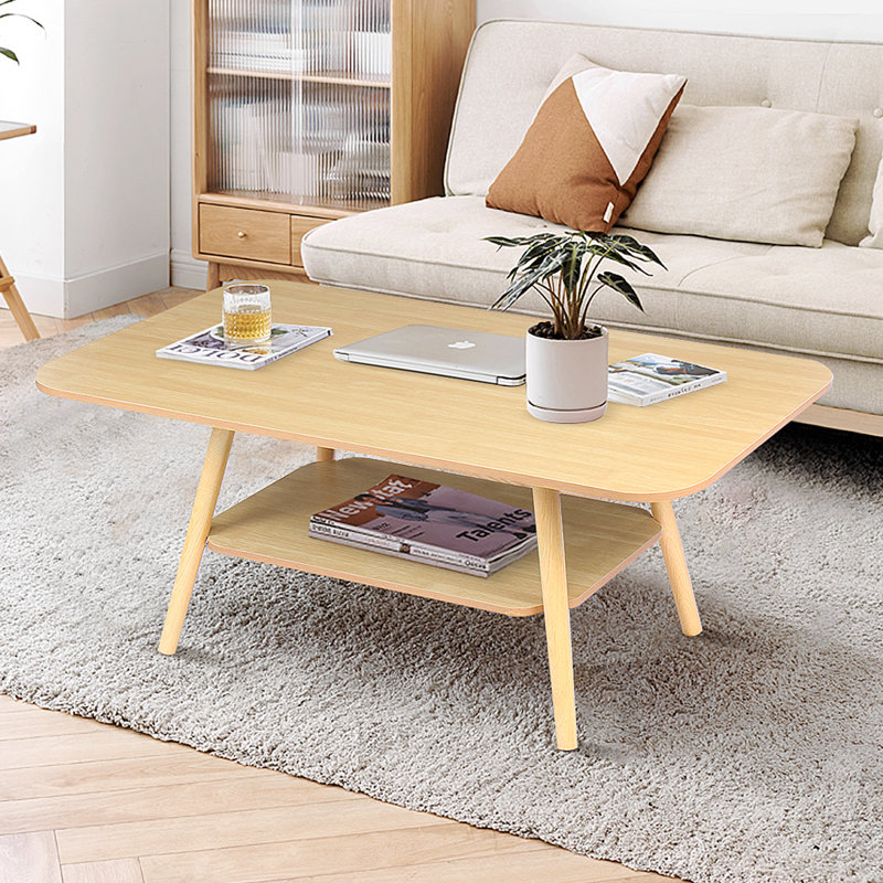 Simple Small Custom Wood Coffee Table for Living Room